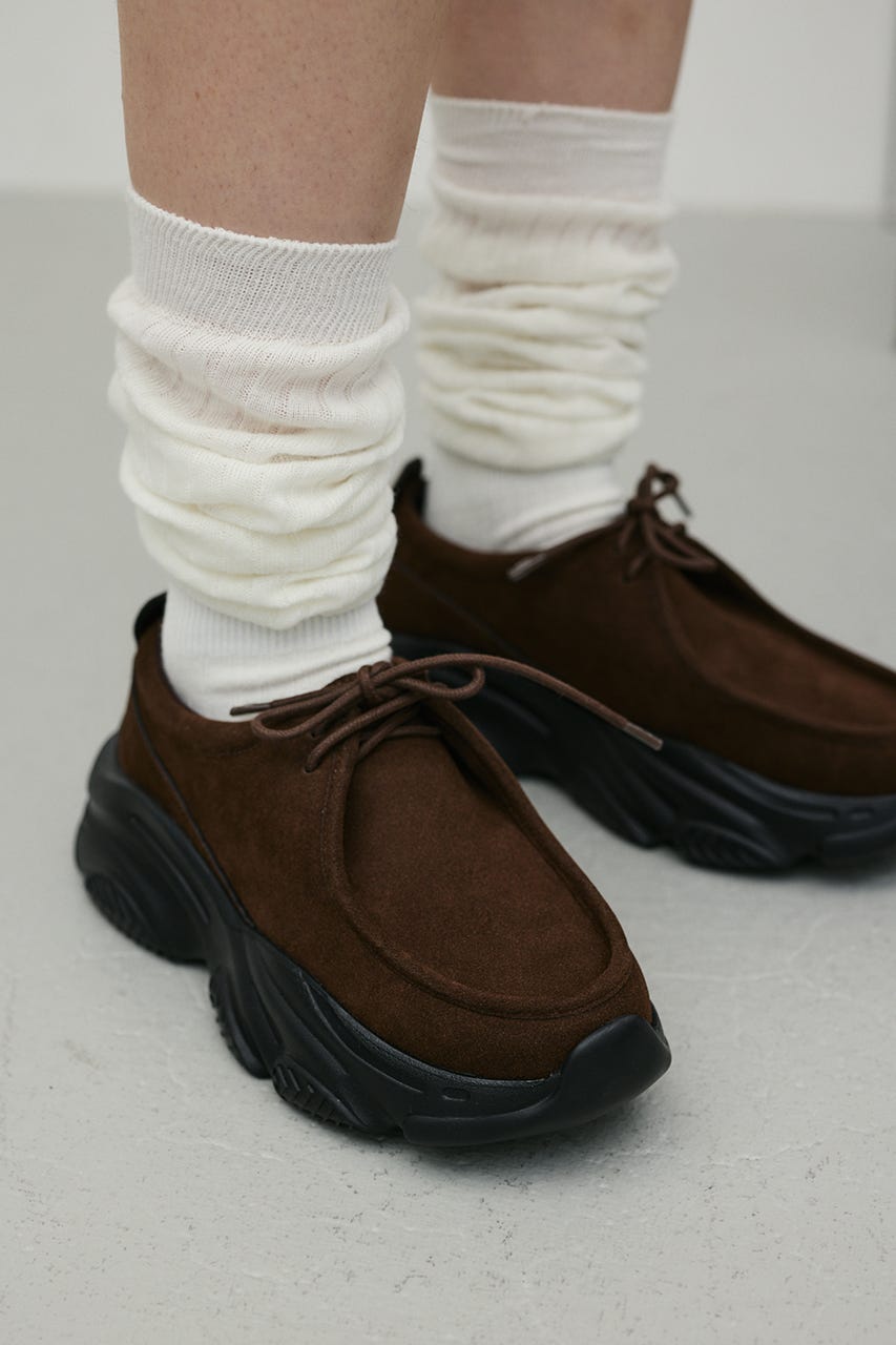 プラットフォームモカシンローファー BRN S