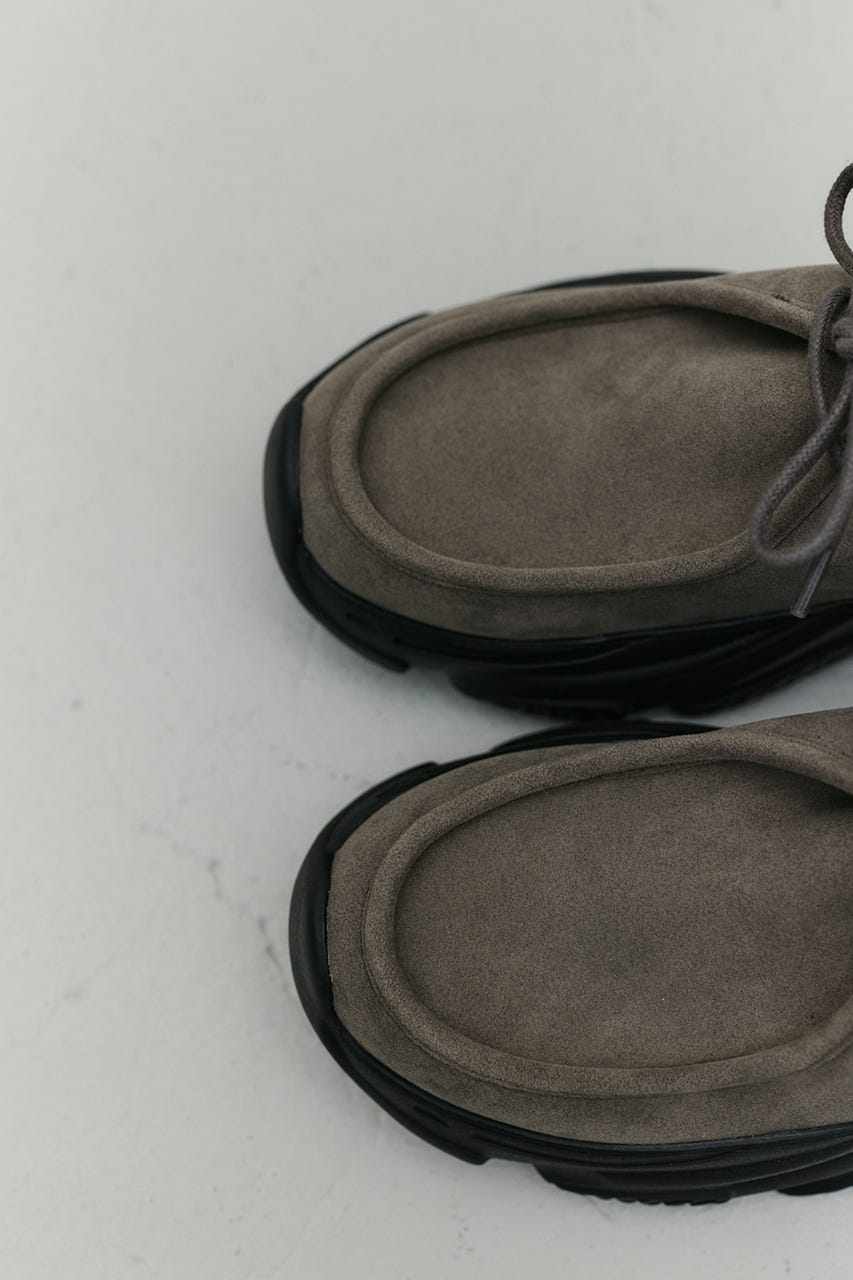 プラットフォームモカシンローファー GRY M