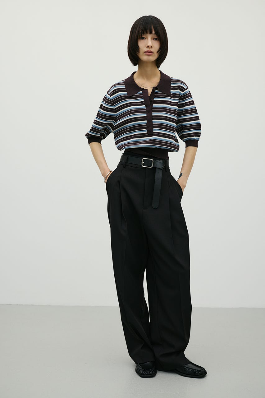 STYLEMIXER | マルチボーダーポロニット (ニット ) |SHEL'TTER WEBSTORE