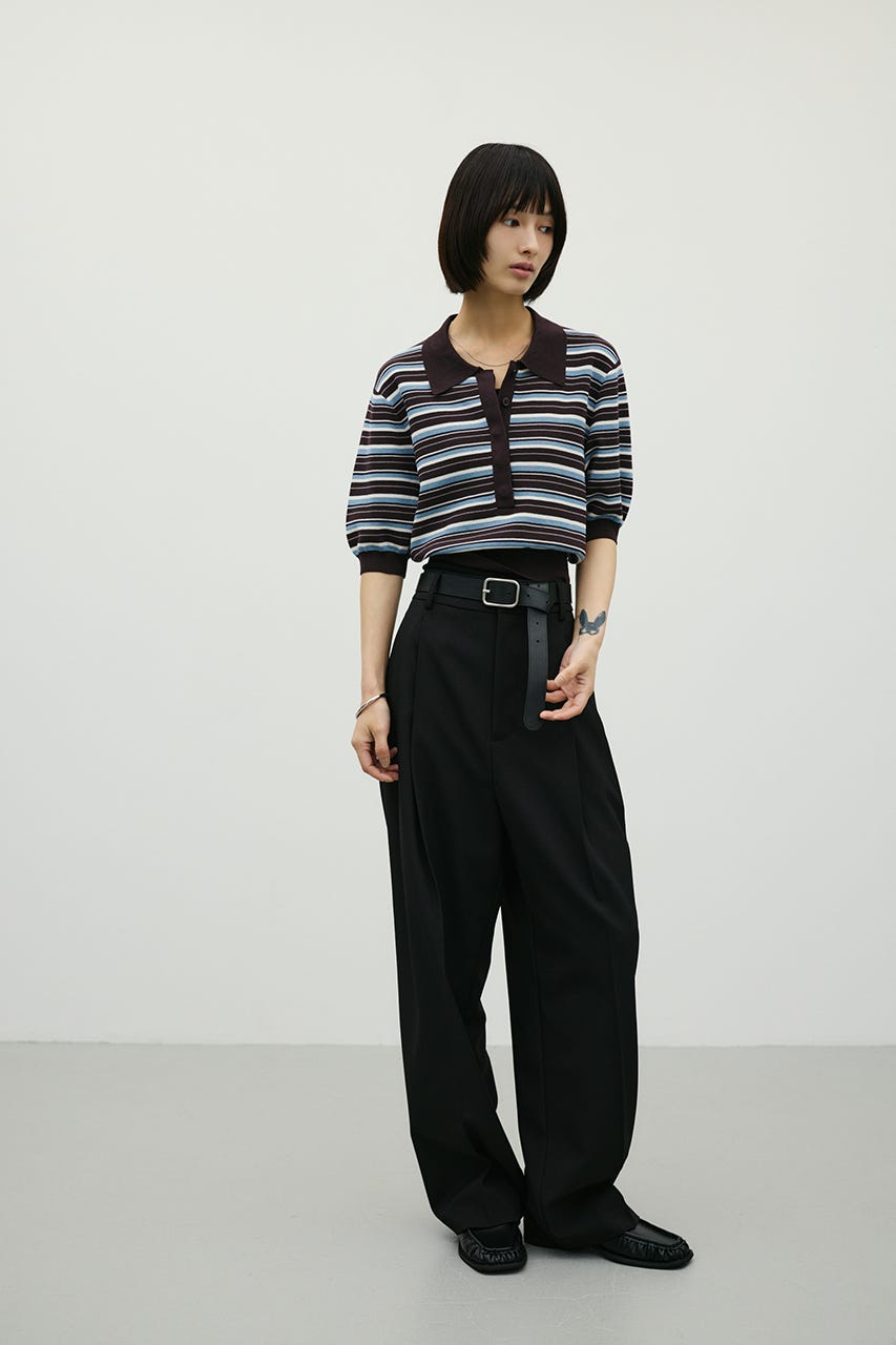 STYLEMIXER | マルチボーダーポロニット (ニット ) |SHEL'TTER WEBSTORE