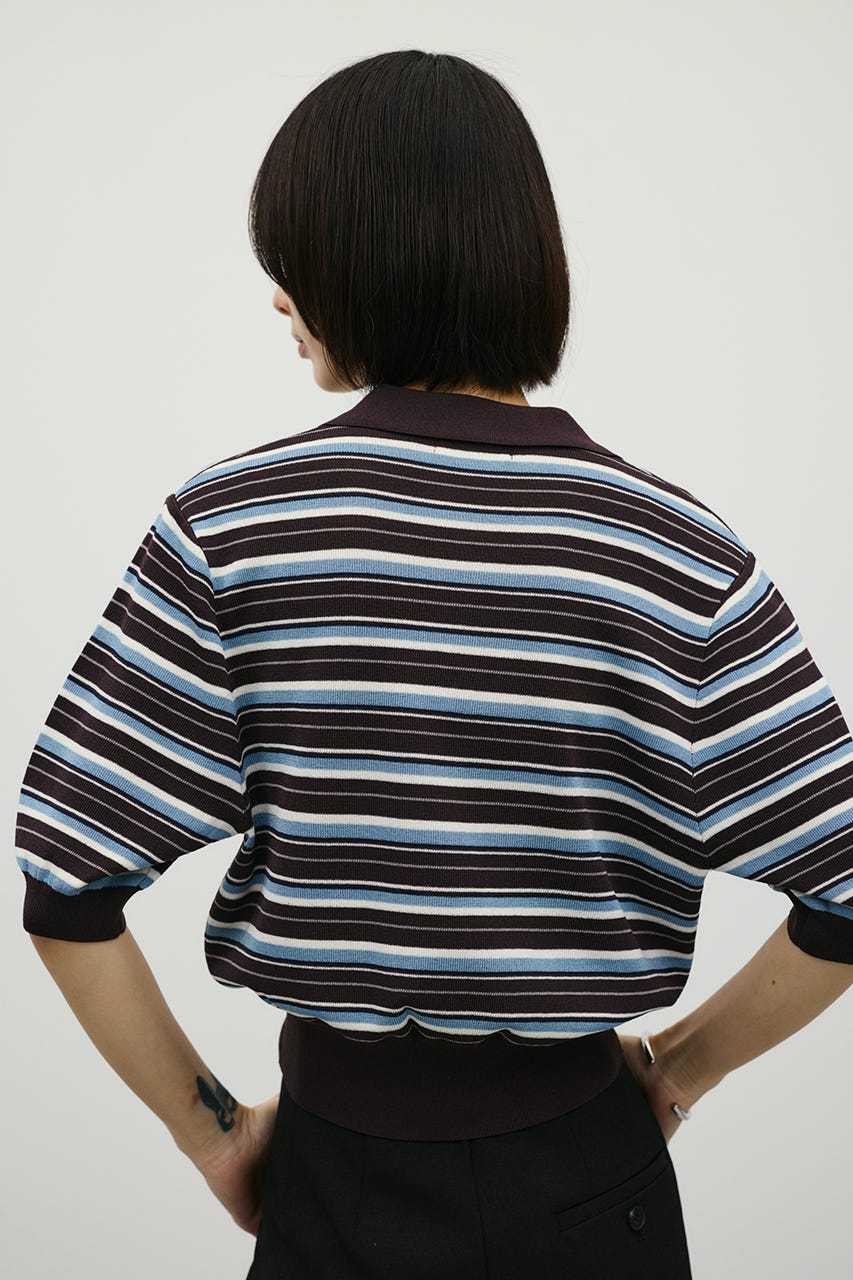 STYLEMIXER | マルチボーダーポロニット (ニット ) |SHEL'TTER WEBSTORE