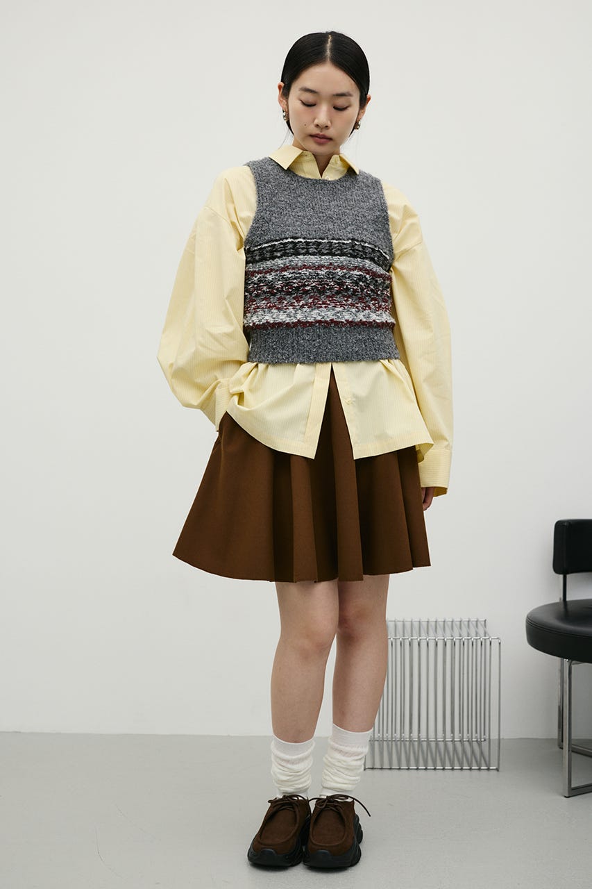 フェアアイルニットベスト GRY FREE