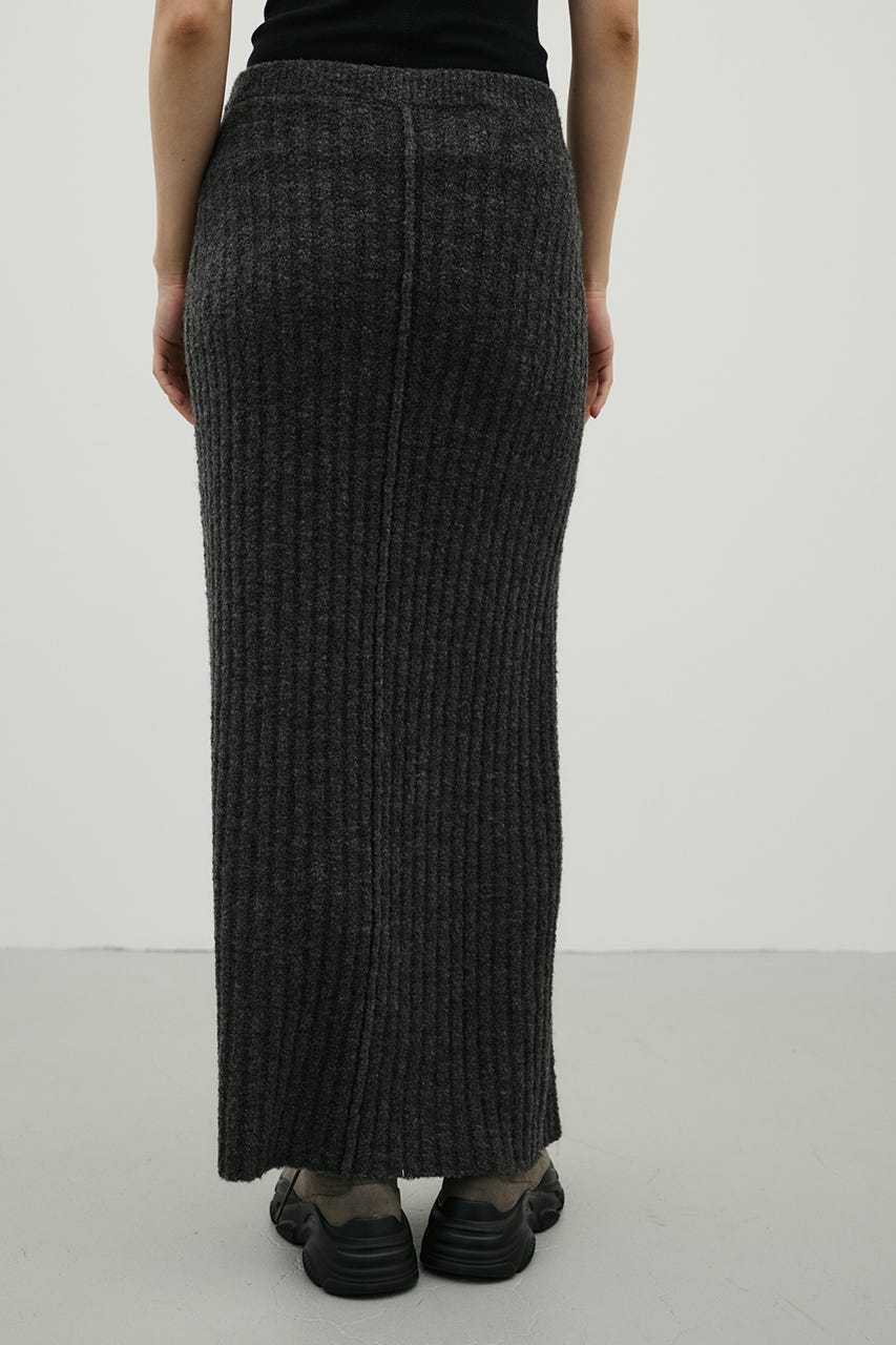 サイドオープンニットスカート GRY FREE