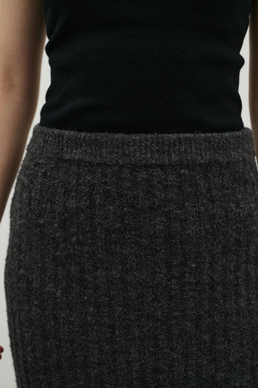 サイドオープンニットスカート GRY FREE