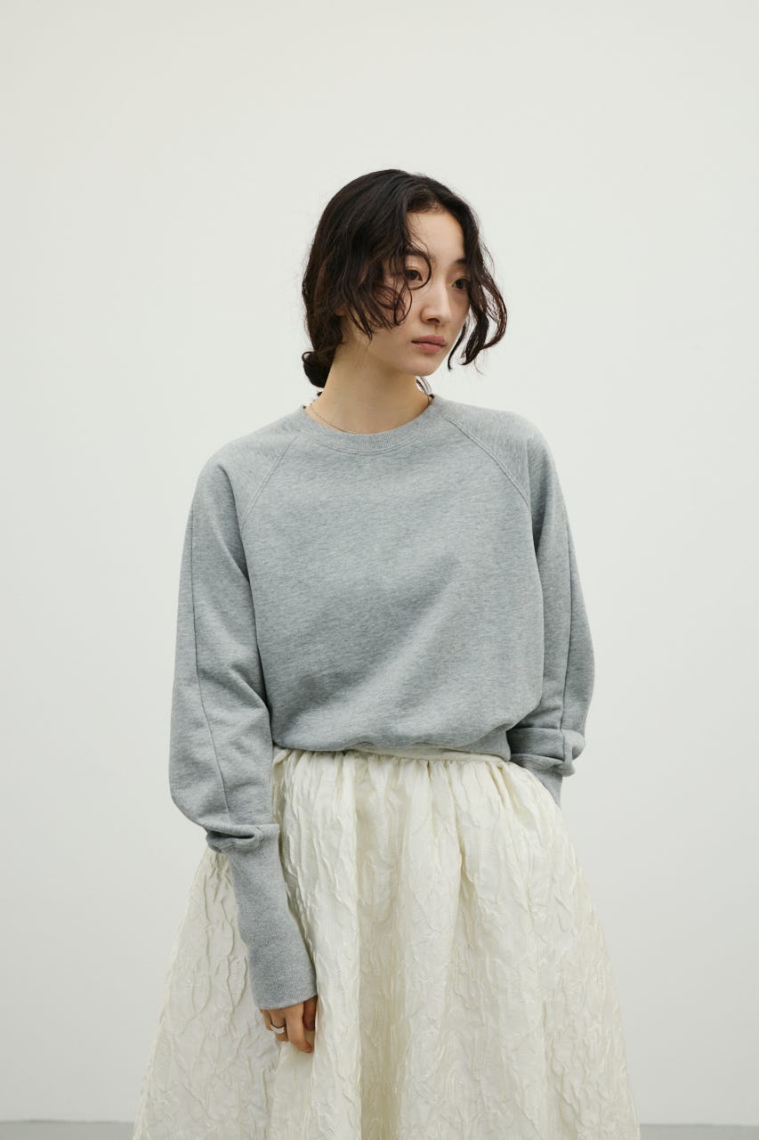コンパクトスウェットトップ T.GRY FREE
