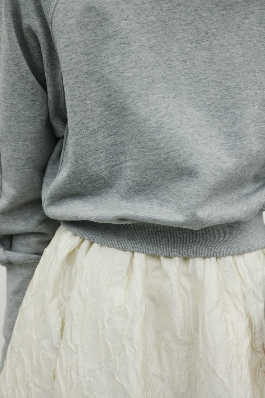 コンパクトスウェットトップ T.GRY FREE