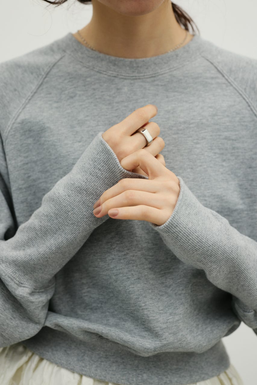 コンパクトスウェットトップ T.GRY FREE