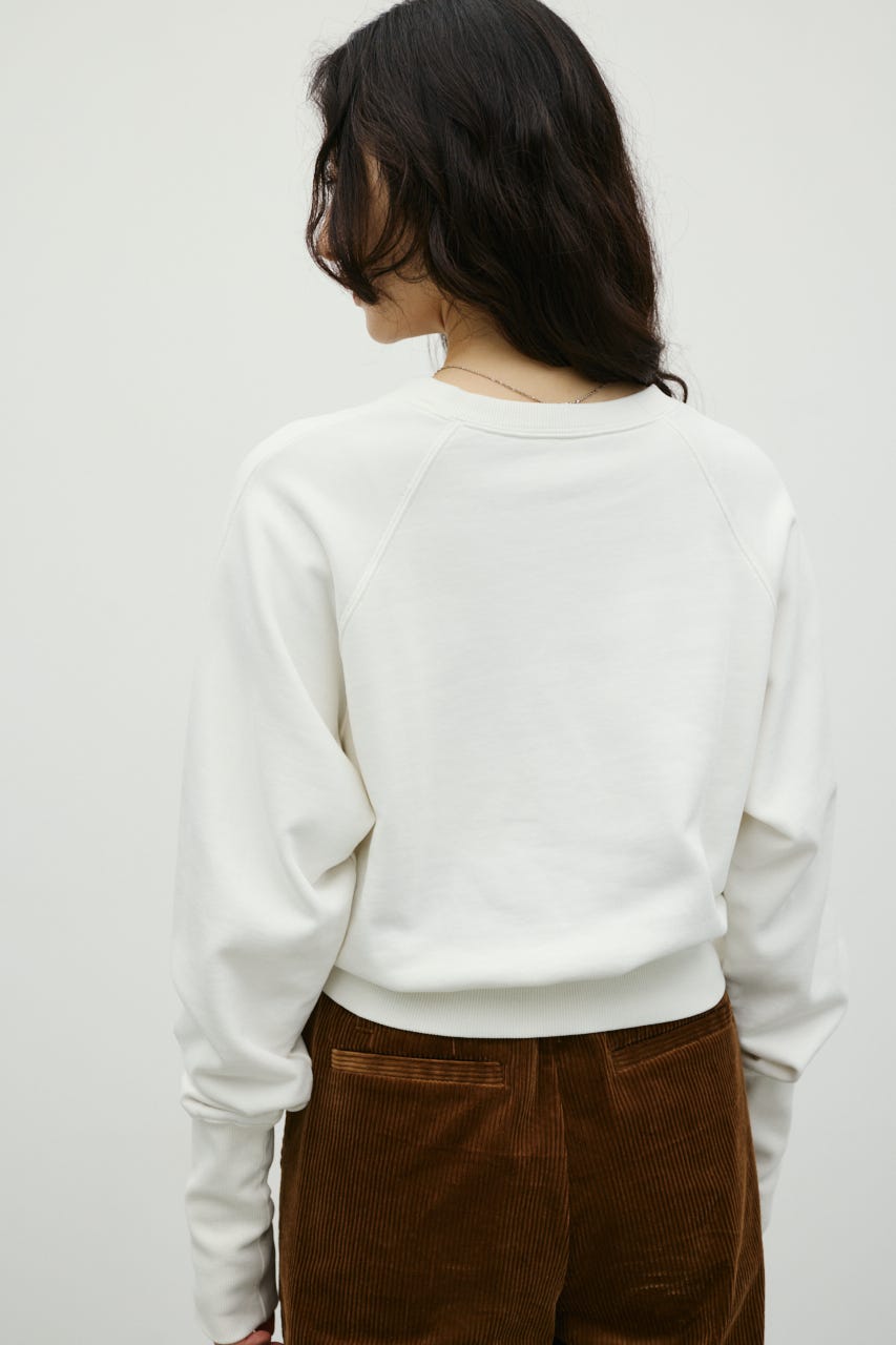 コンパクトスウェットトップ WHT FREE