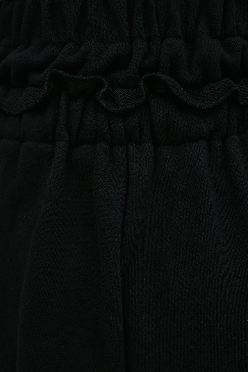 ダブルウエストスウェットパンツ BLK M
