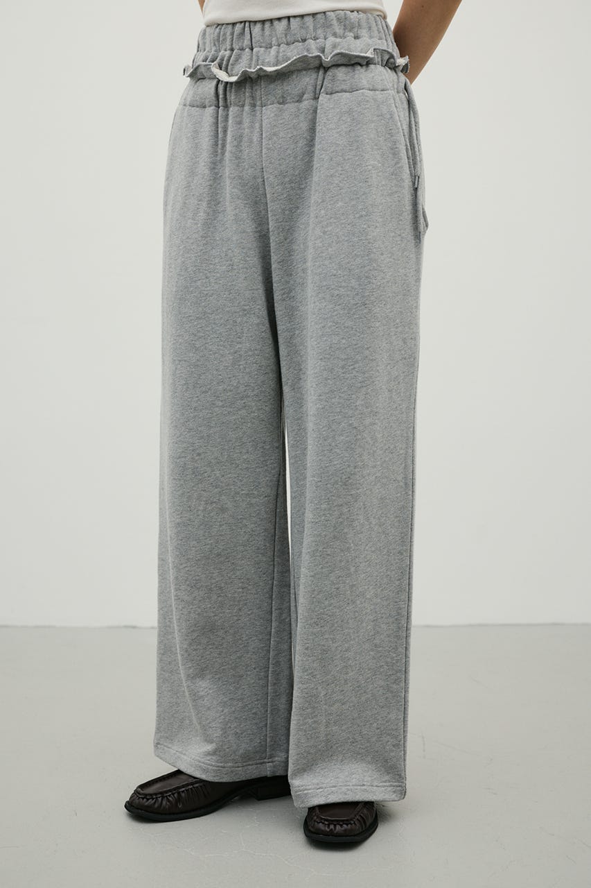 ダブルウエストスウェットパンツ T.GRY M