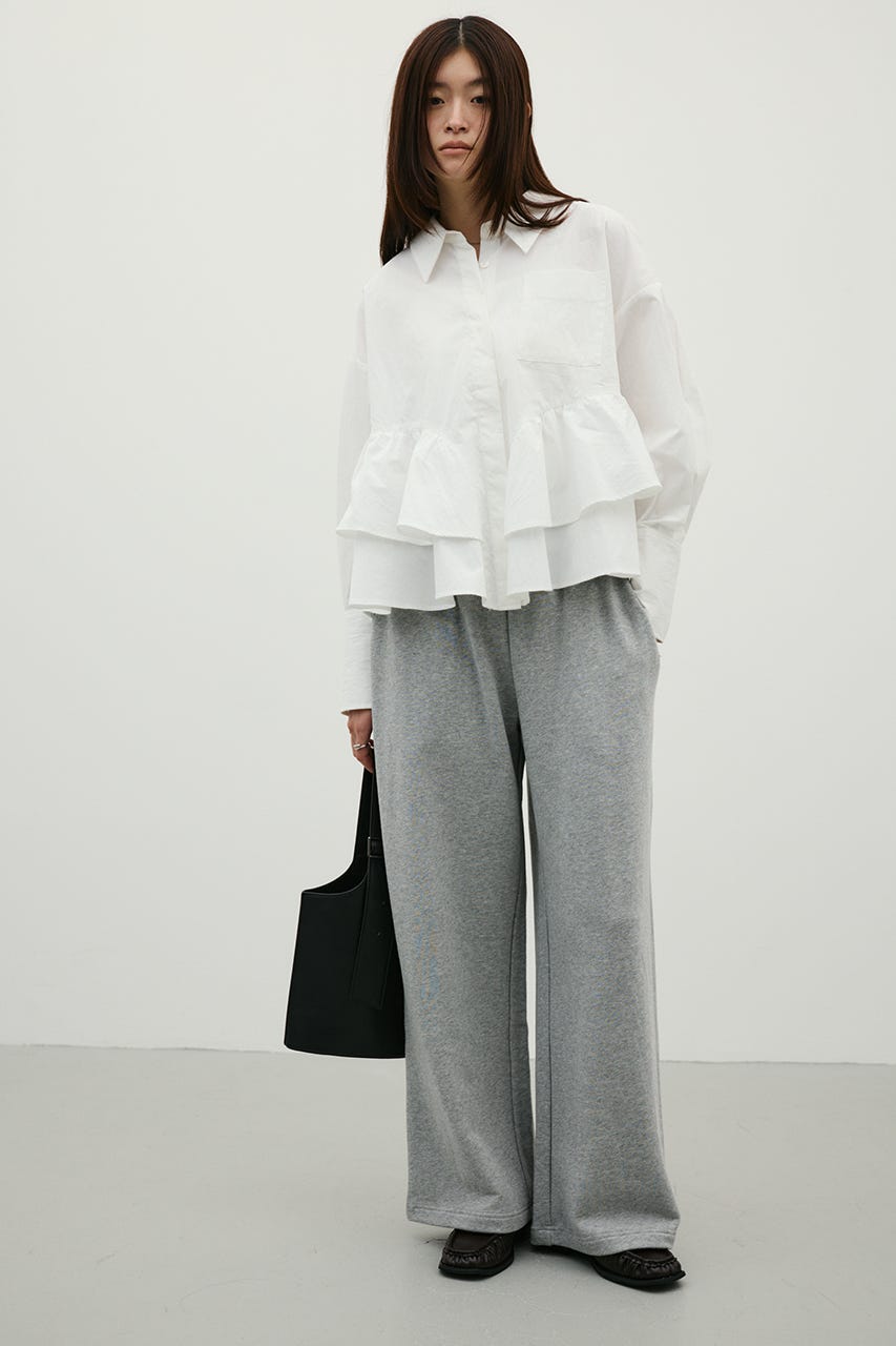ダブルウエストスウェットパンツ T.GRY M