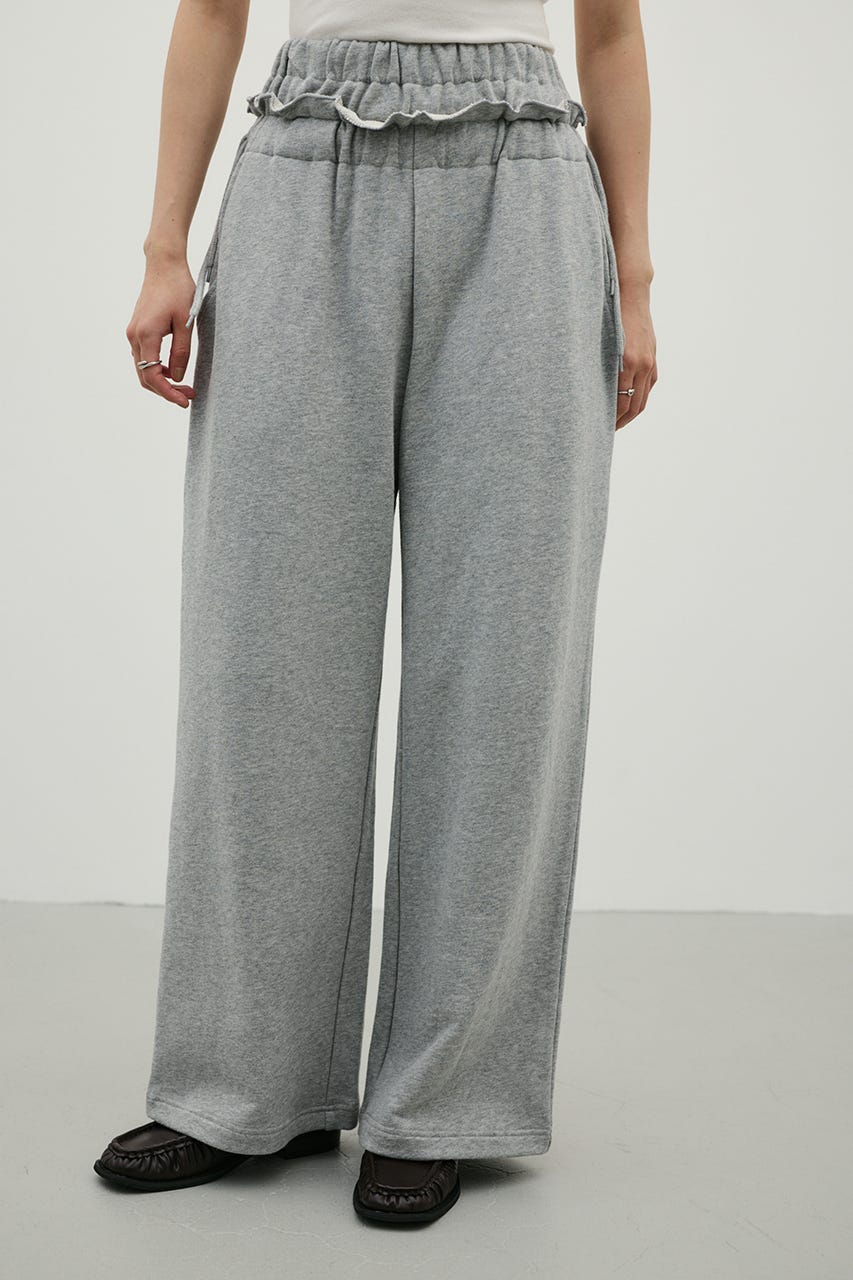 ダブルウエストスウェットパンツ T.GRY M