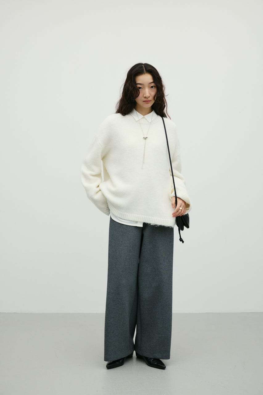 ダンボールワイドタックパンツ GRY S