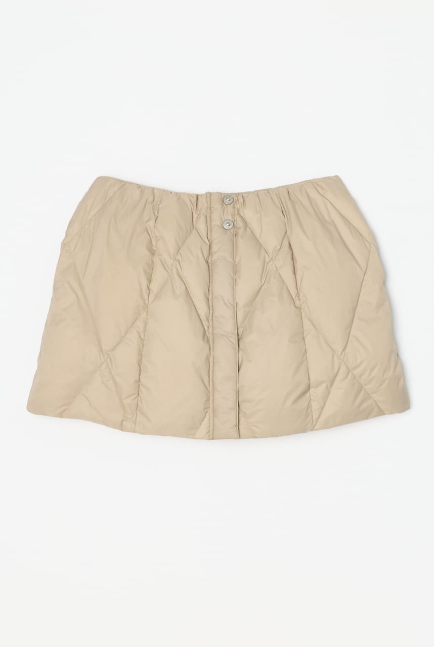 【別注】TAIONダウンミニスカート BEG M
