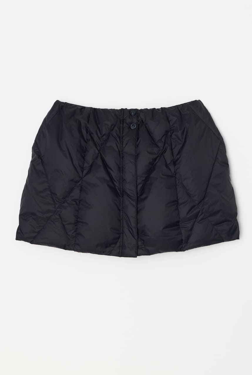 【別注】TAIONダウンミニスカート BLK S