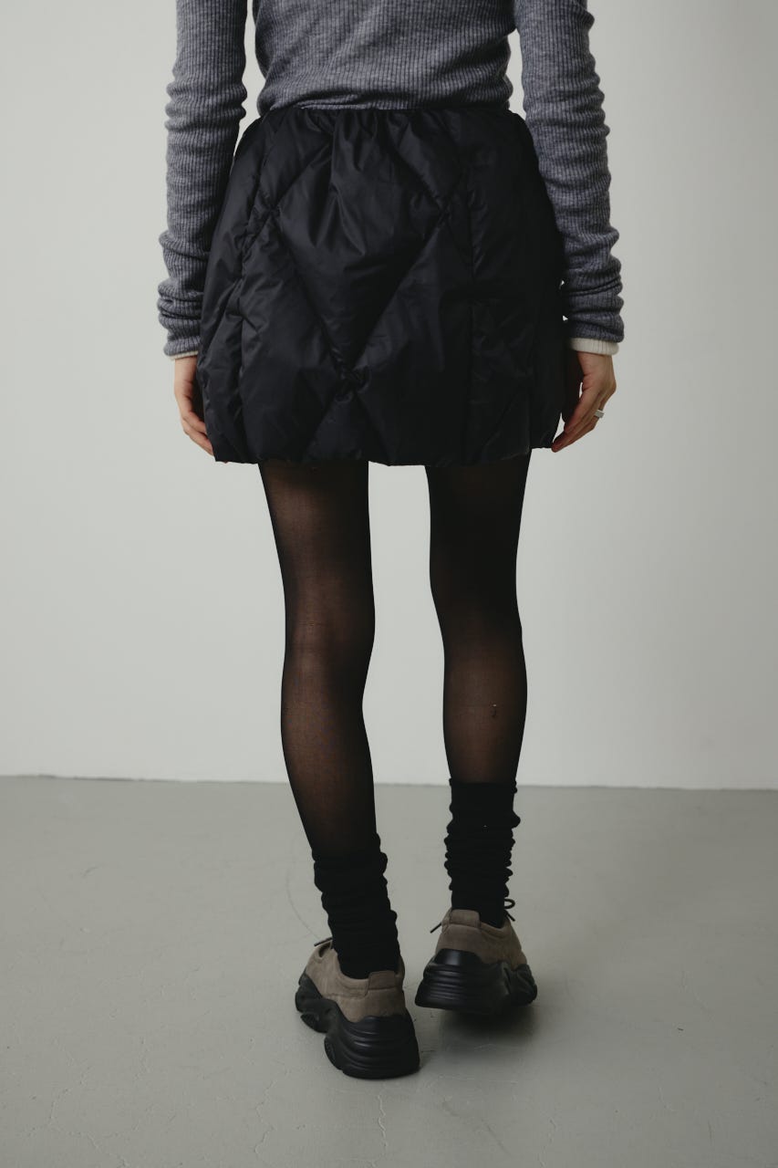 【別注】TAIONダウンミニスカート BLK S