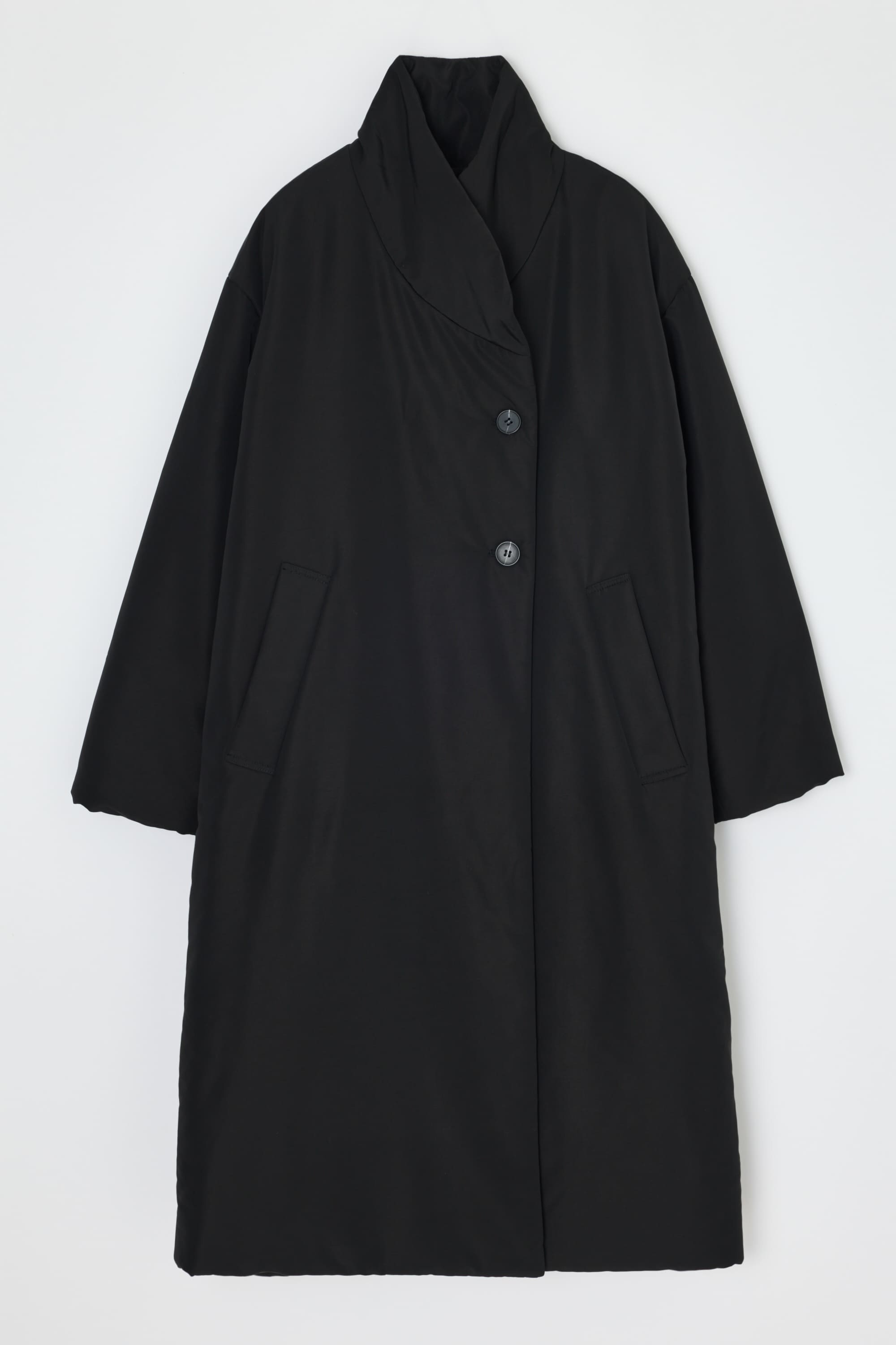 パッファーロングコート BLK FREE