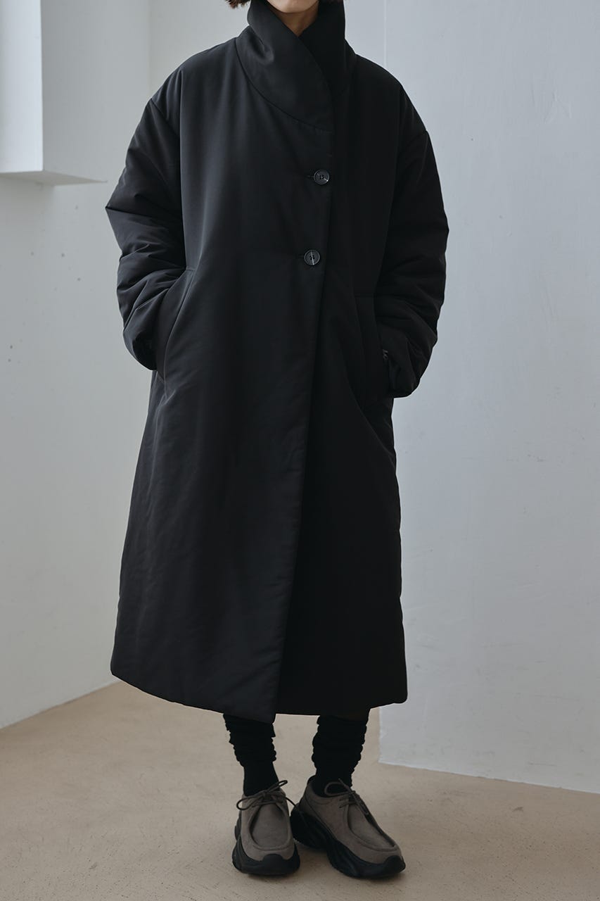 パッファーロングコート BLK FREE