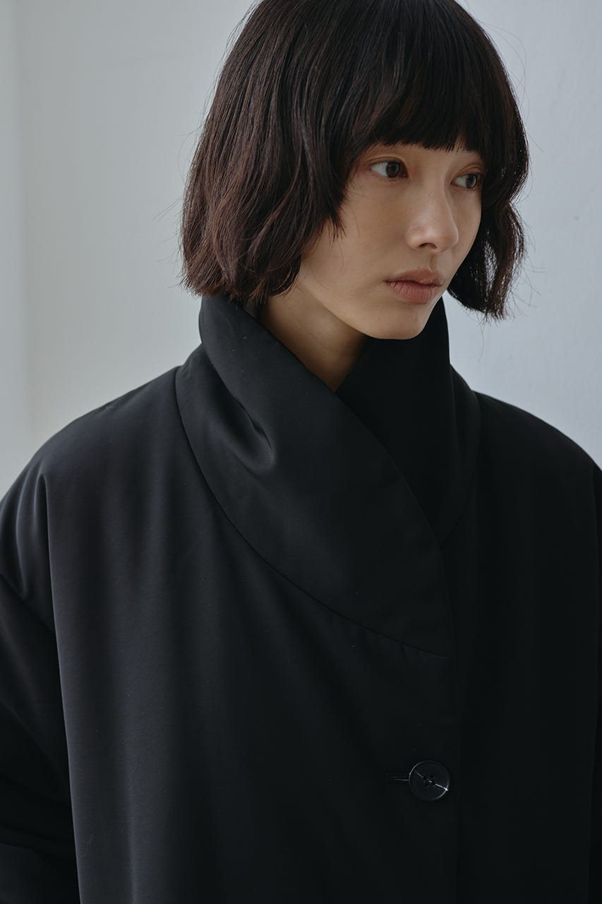 パッファーロングコート BLK FREE