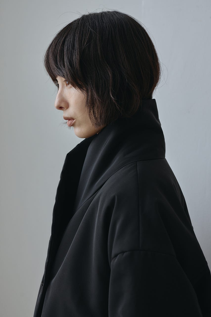 パッファーロングコート BLK FREE