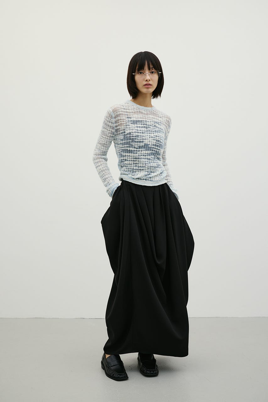 ドレープタックスカート BLK M