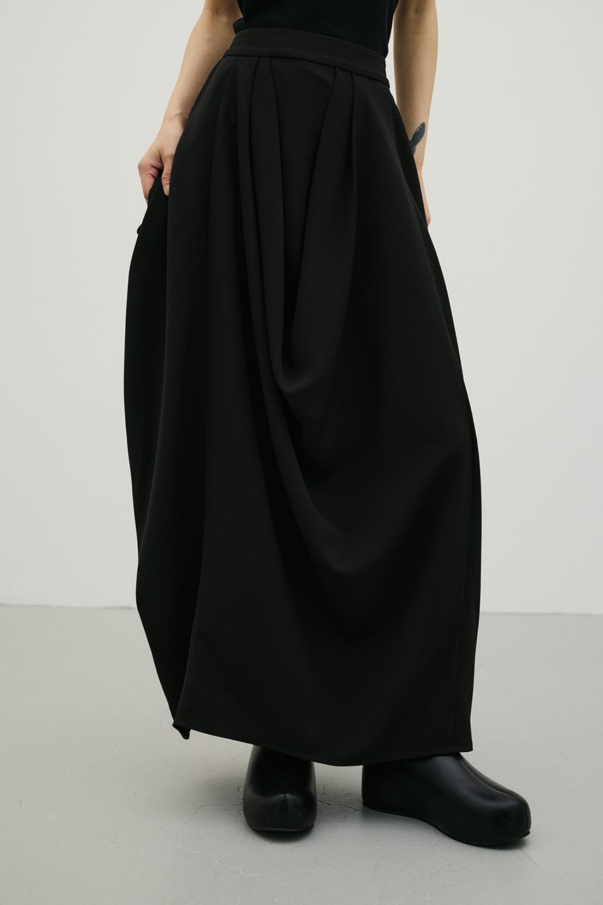 ドレープタックスカート BLK M