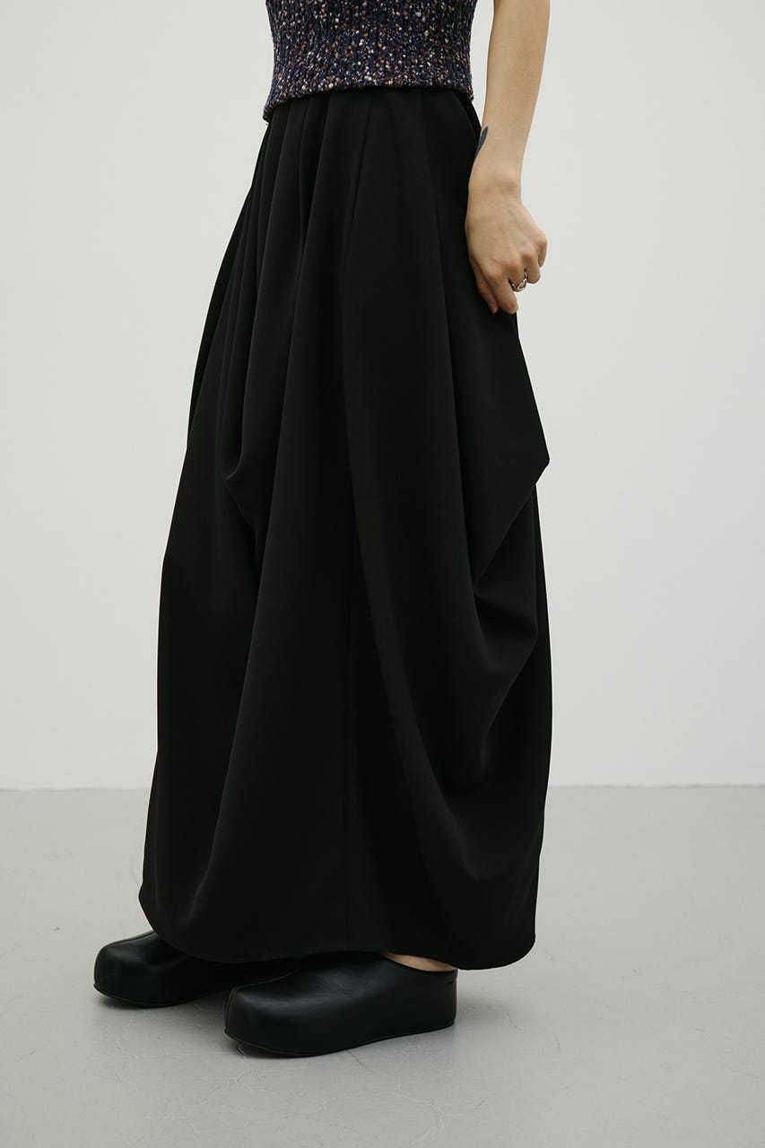 ドレープタックスカート BLK M