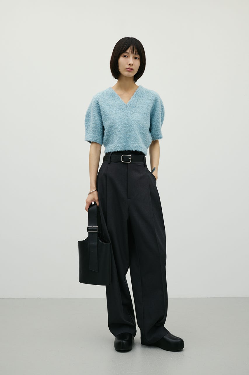 ベーシックツータックパンツ GRY M