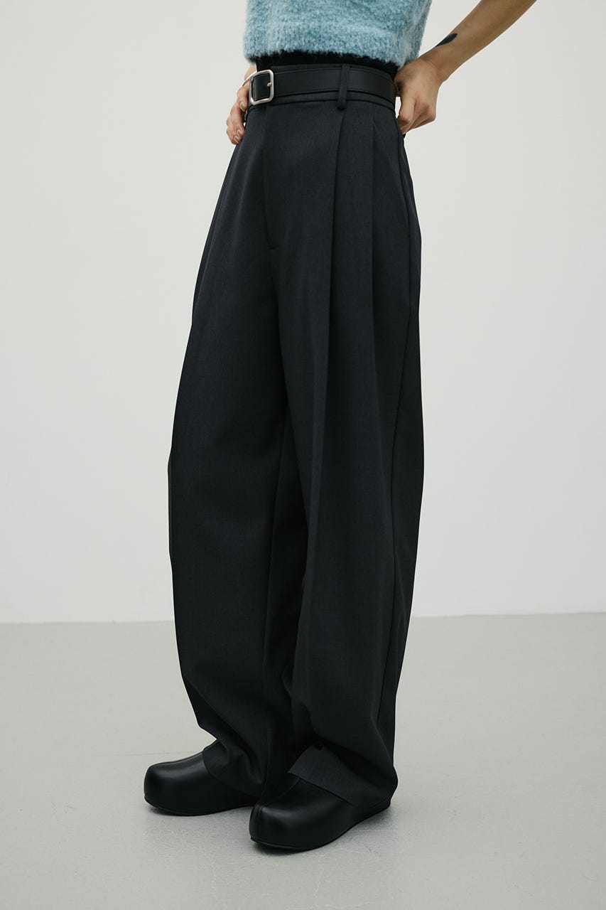 ベーシックツータックパンツ GRY M