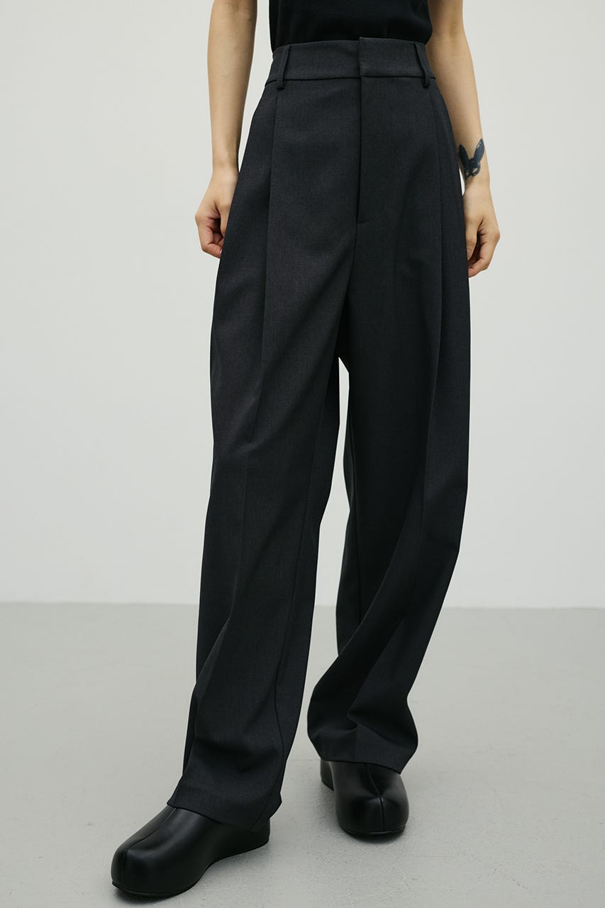 ベーシックツータックパンツ GRY M
