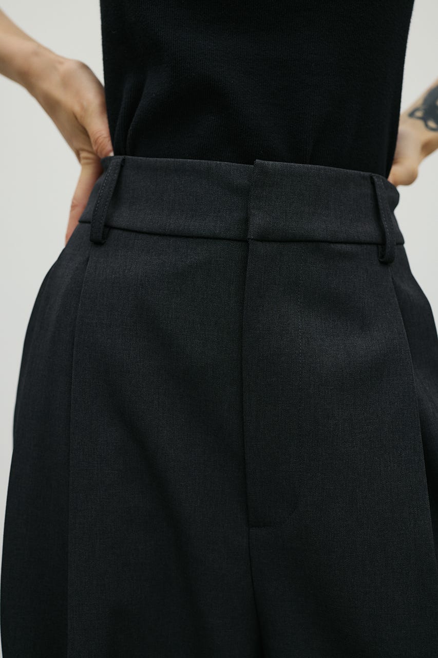 ベーシックツータックパンツ GRY M