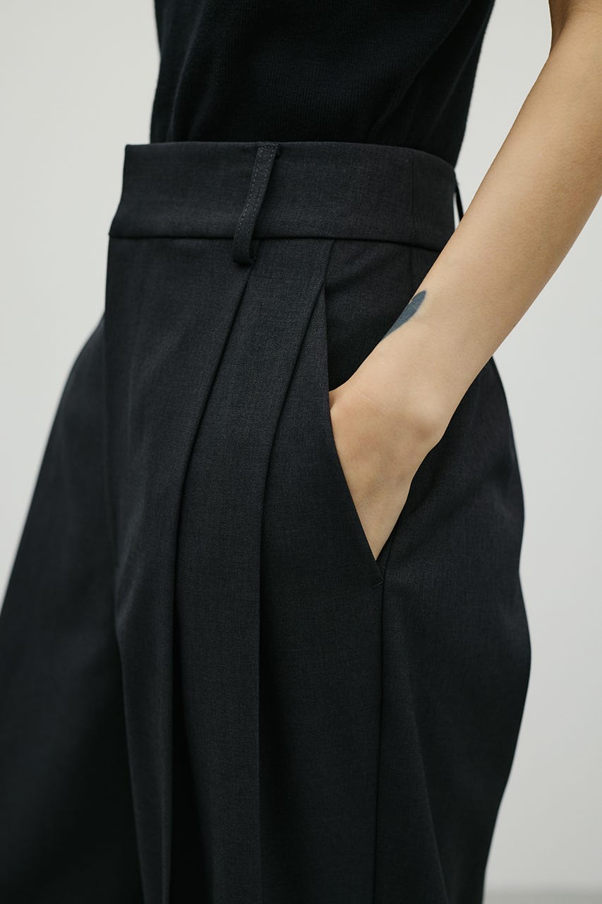 ベーシックツータックパンツ GRY M