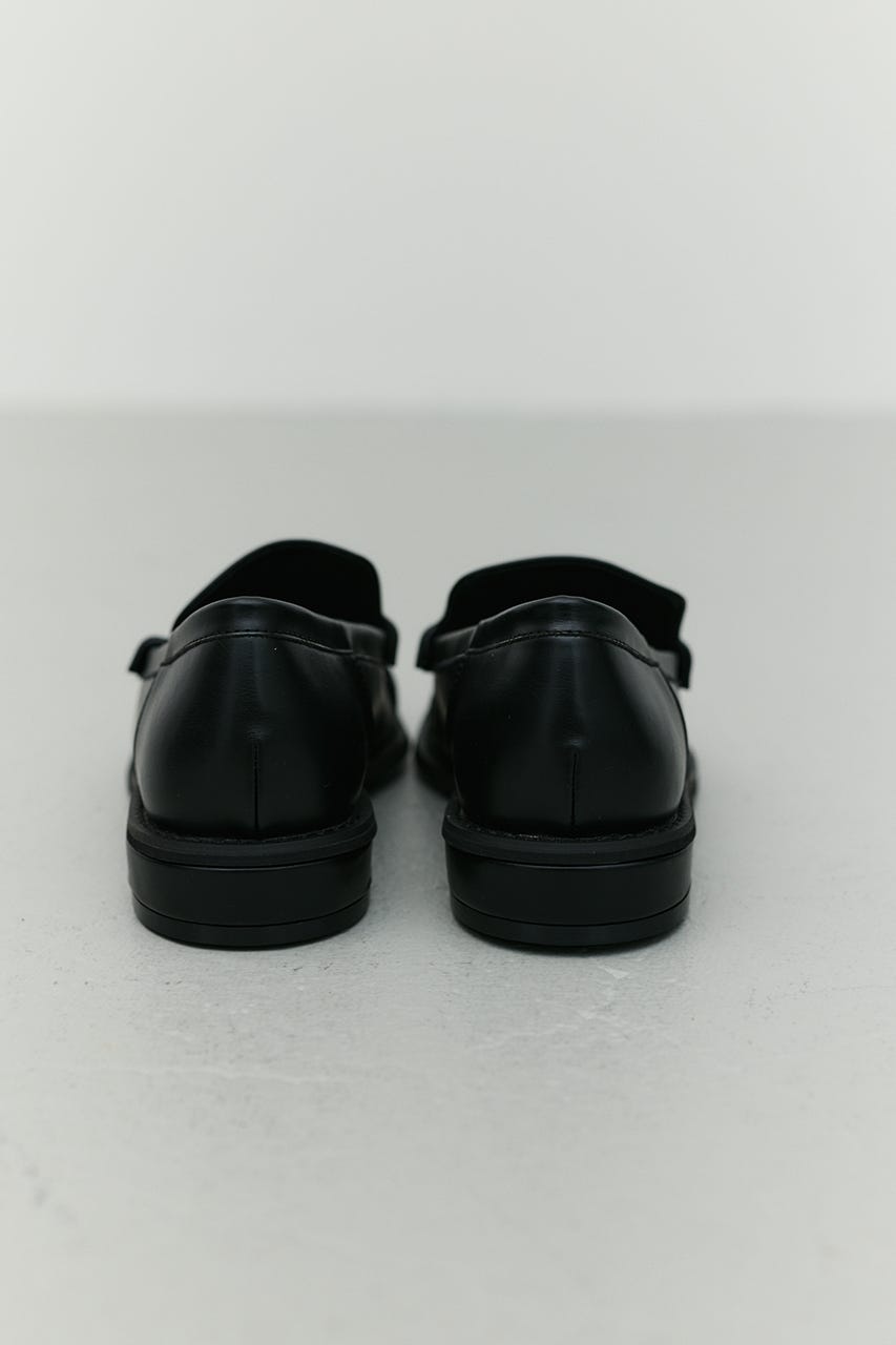 スクエアギャザーローファー BLK LL