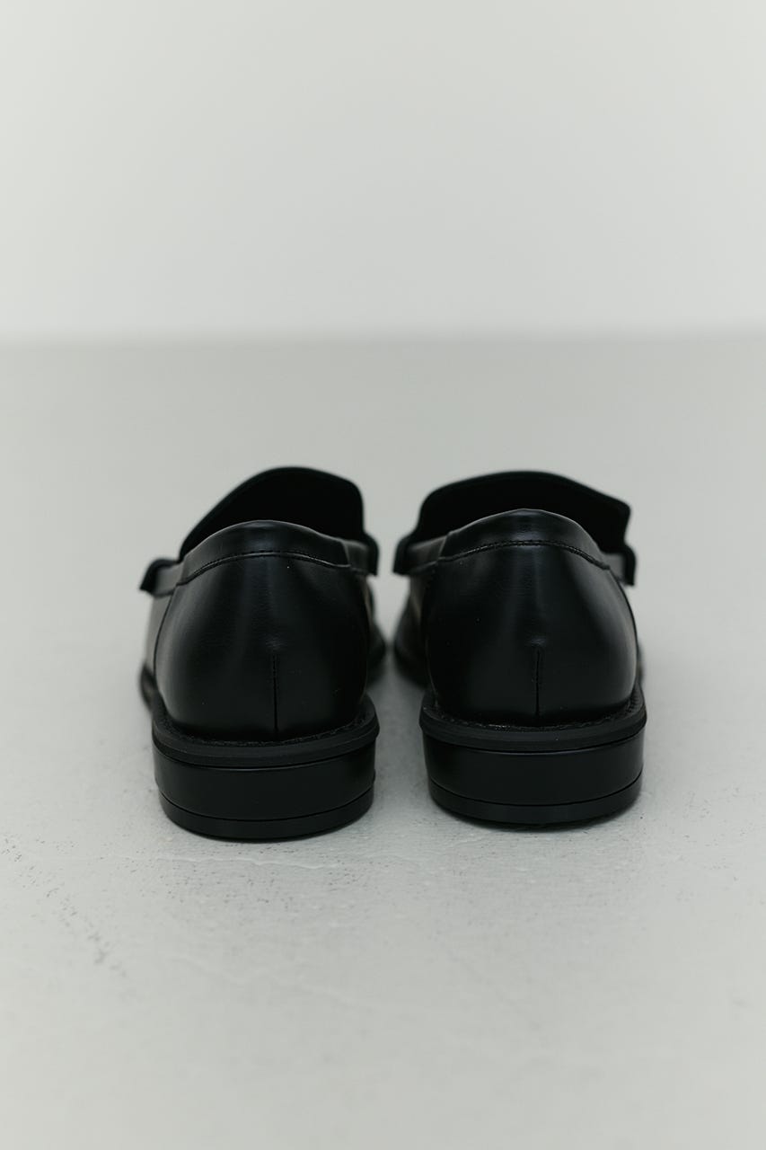 スクエアギャザーローファー BLK LL