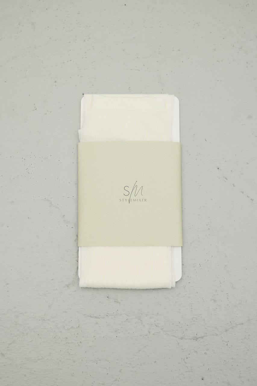 シアーロングソックス WHT FREE