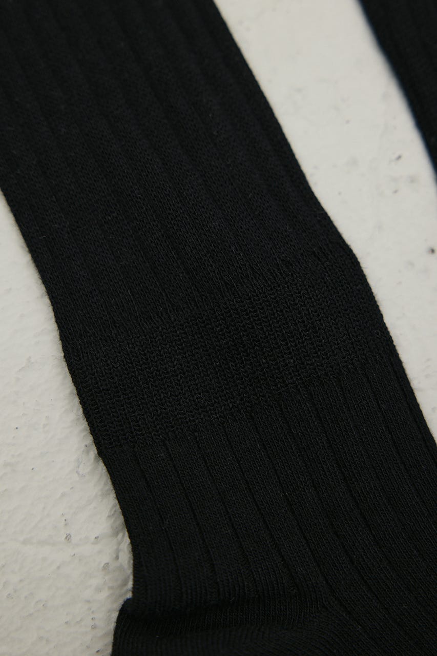 リブロングソックス BLK FREE