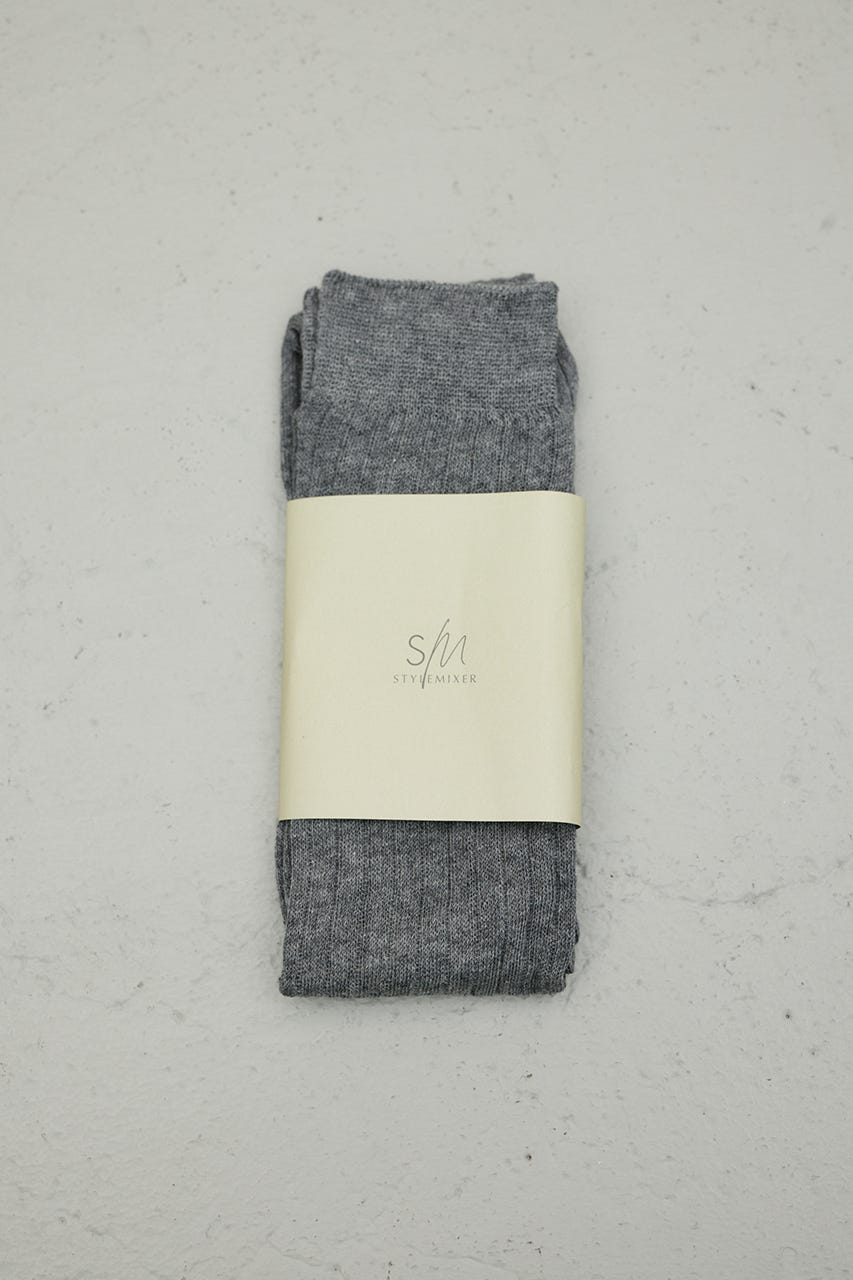 リブロングソックス C.GRY FREE