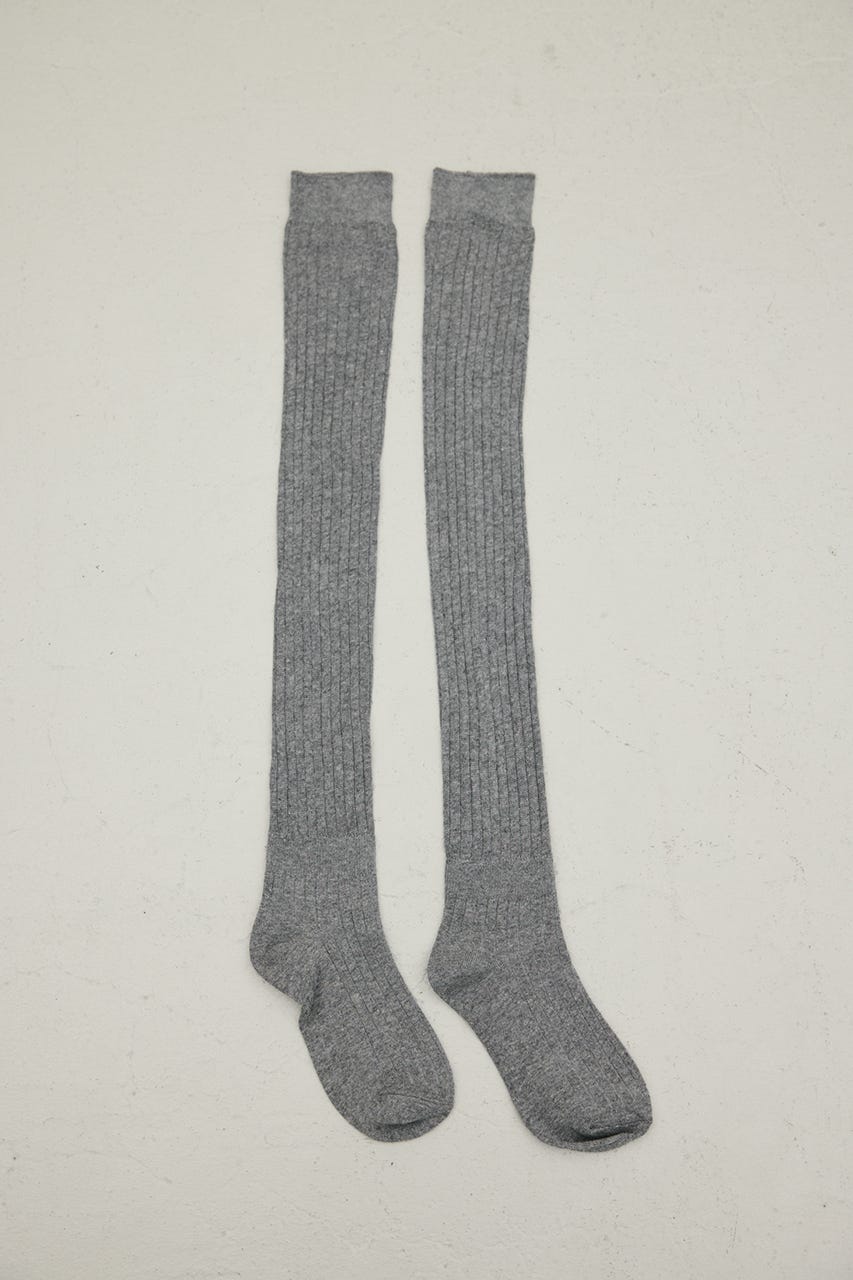 リブロングソックス C.GRY FREE