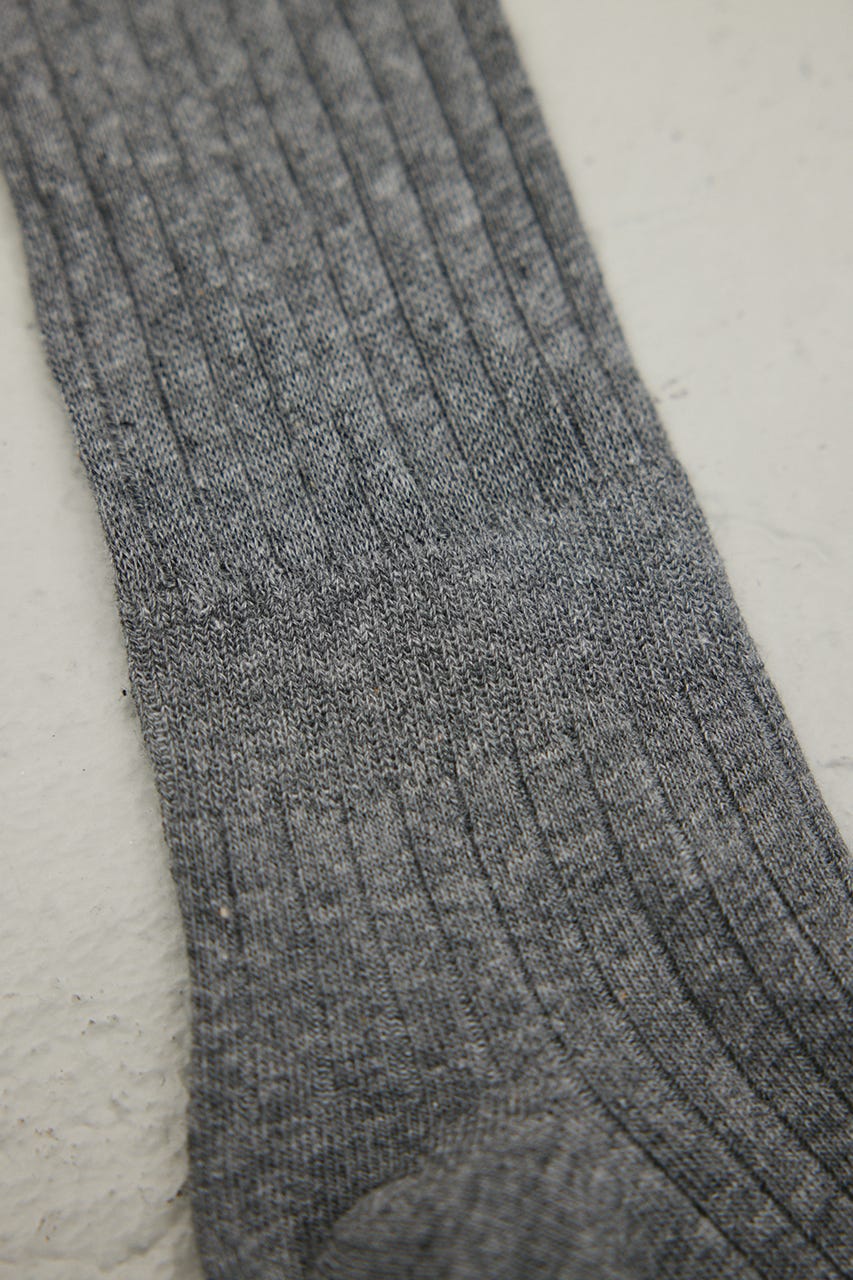 リブロングソックス C.GRY FREE