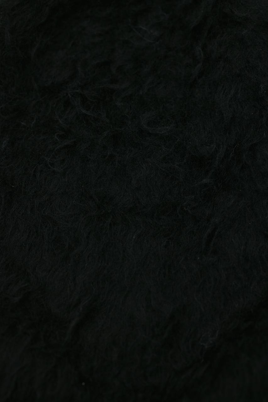 シャギーニットビーニー BLK FREE