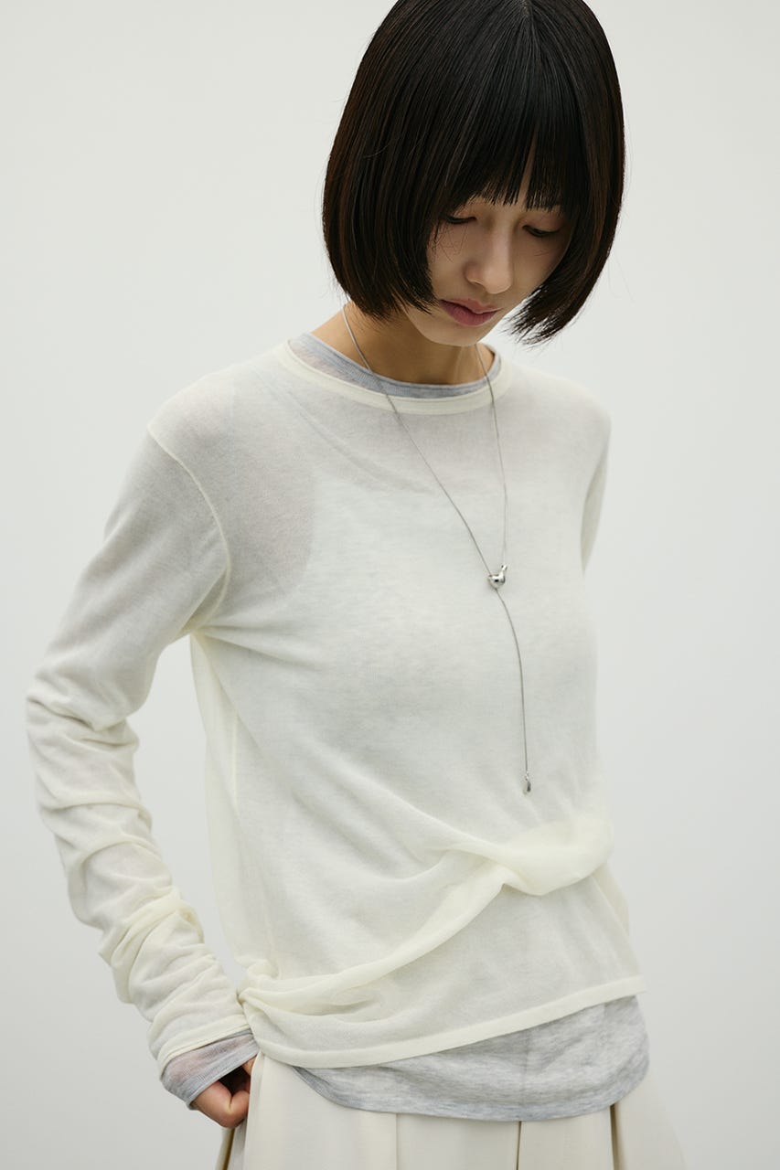 シアースキンニットトップ IVOY FREE