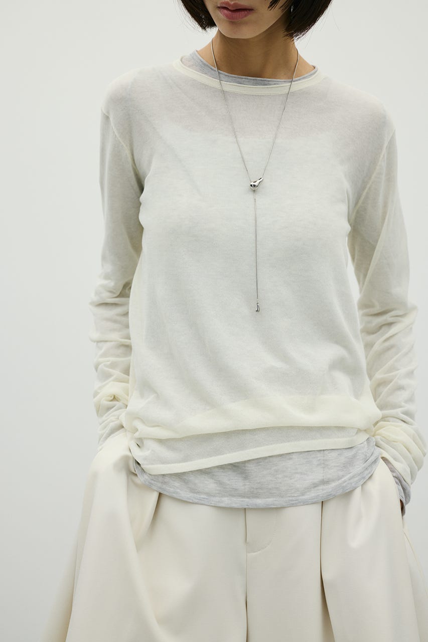 シアースキンニットトップ IVOY FREE