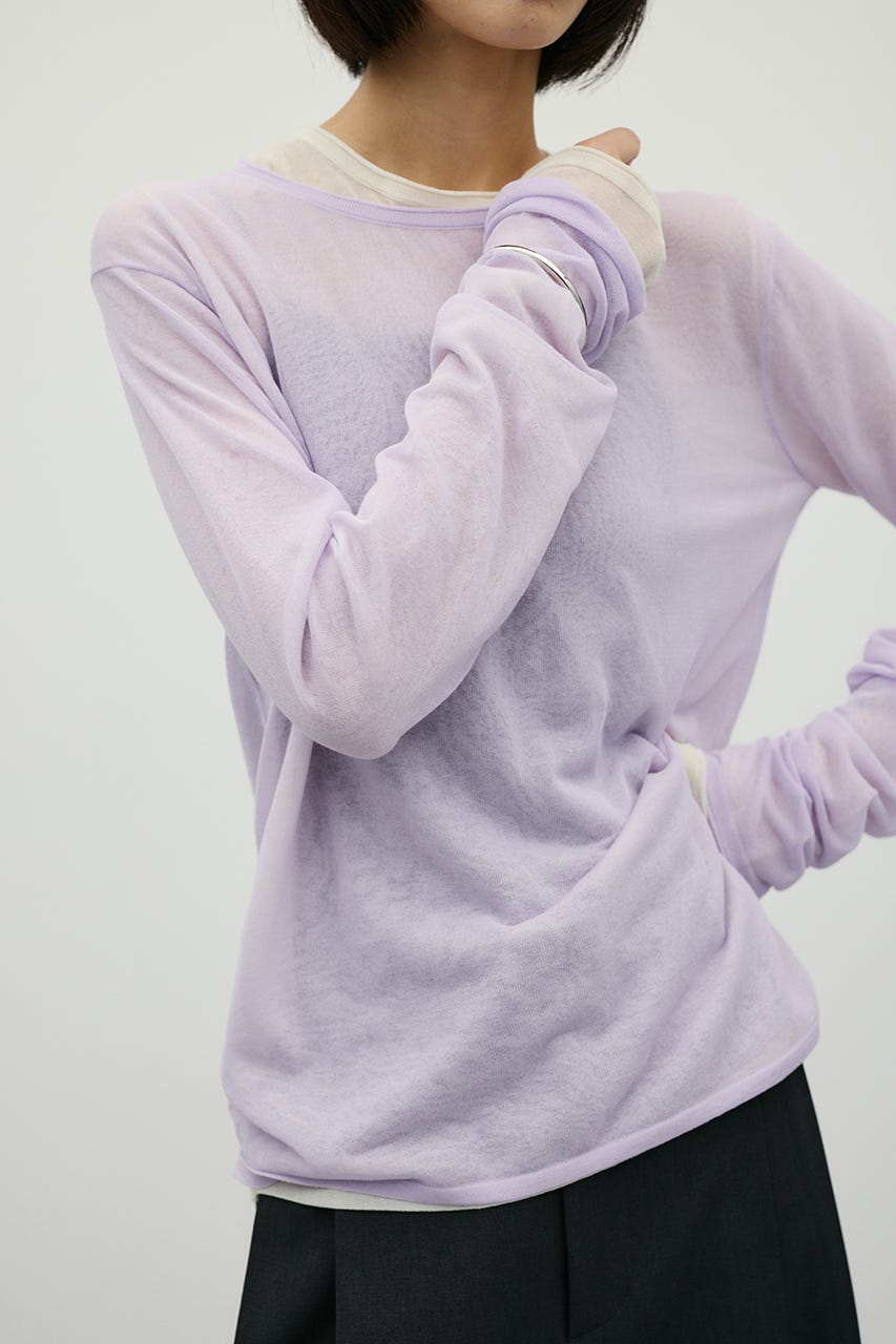 シアースキンニットトップ IVOY FREE