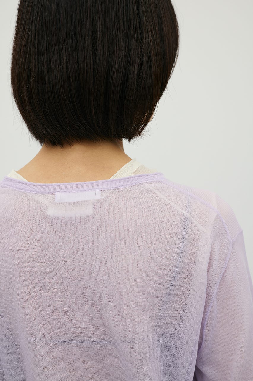 シアースキンニットトップ PUR FREE