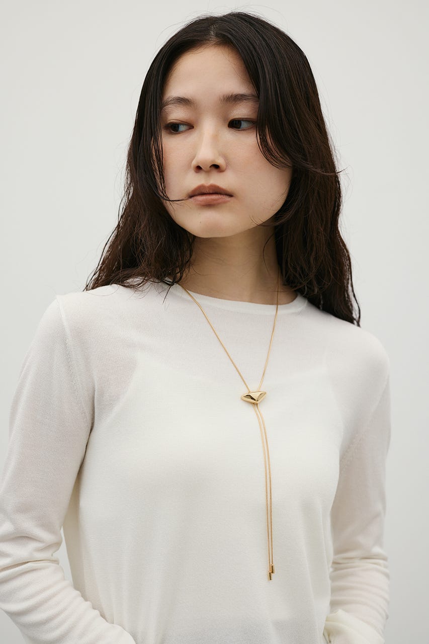マシンウォッシャブルスリットニット WHT FREE