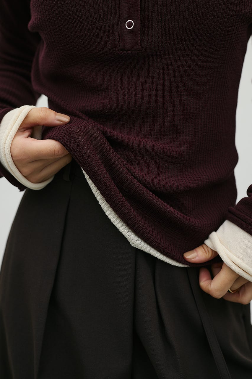 STYLEMIXER | ヘンリーネックシアーニット (ニット ) |SHEL'TTER WEBSTORE