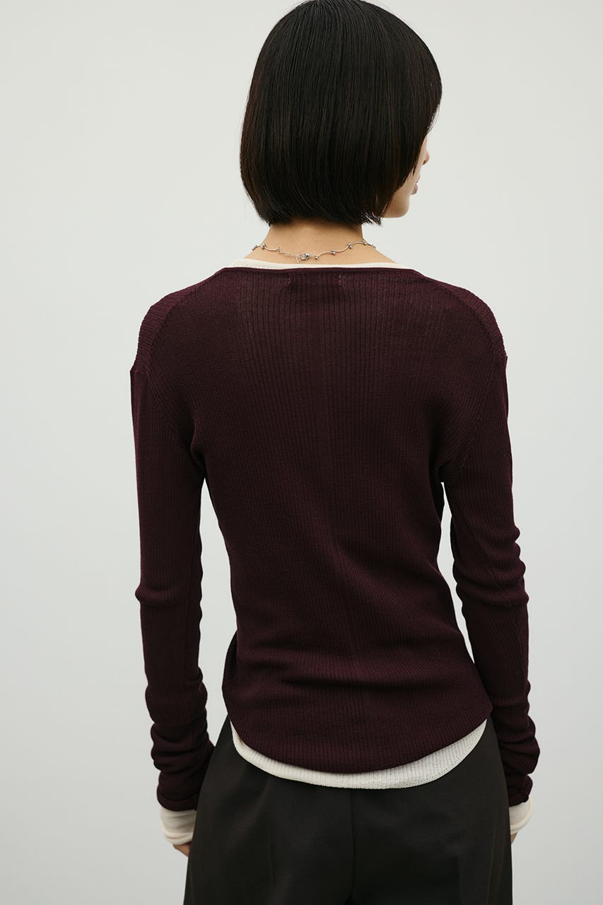 STYLEMIXER | ヘンリーネックシアーニット (ニット ) |SHEL'TTER WEBSTORE