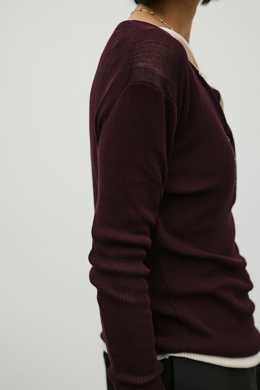 STYLEMIXER | ヘンリーネックシアーニット (ニット ) |SHEL'TTER WEBSTORE