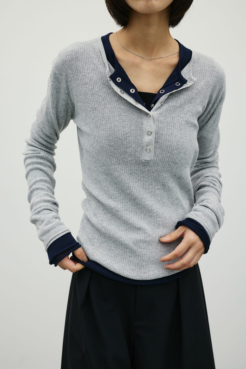 STYLEMIXER | ヘンリーネックシアーニット (ニット ) |SHEL'TTER WEBSTORE