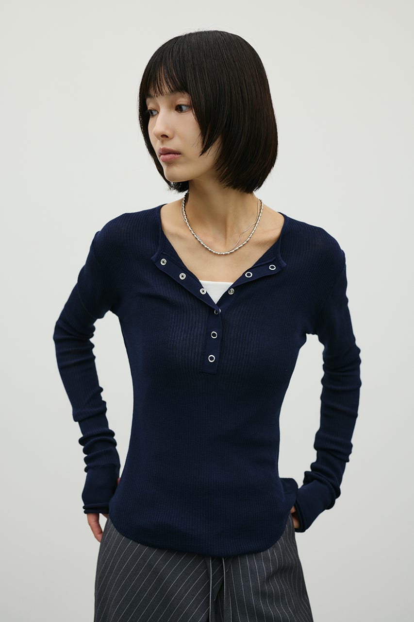 STYLEMIXER | ヘンリーネックシアーニット (ニット ) |SHEL'TTER WEBSTORE